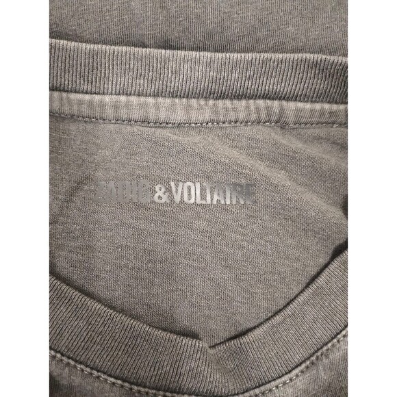 Zadig & Voltaire Weny Compo Skull Printed Tank T-Shirt Top Cotton M NEW 281867 - Picture 5 of 5